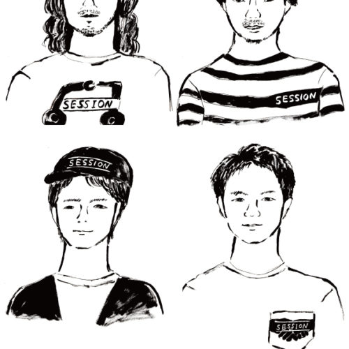 「creative　session」 HP似顔絵