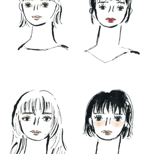 LaLa　Begin HANDBOOK　「無印良品のわたしが整うセルフケア研究」メイクイラスト