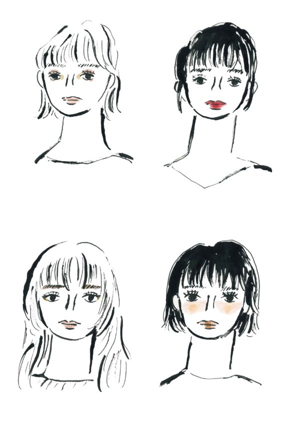 LaLa　Begin HANDBOOK　「無印良品のわたしが整うセルフケア研究」メイクイラスト